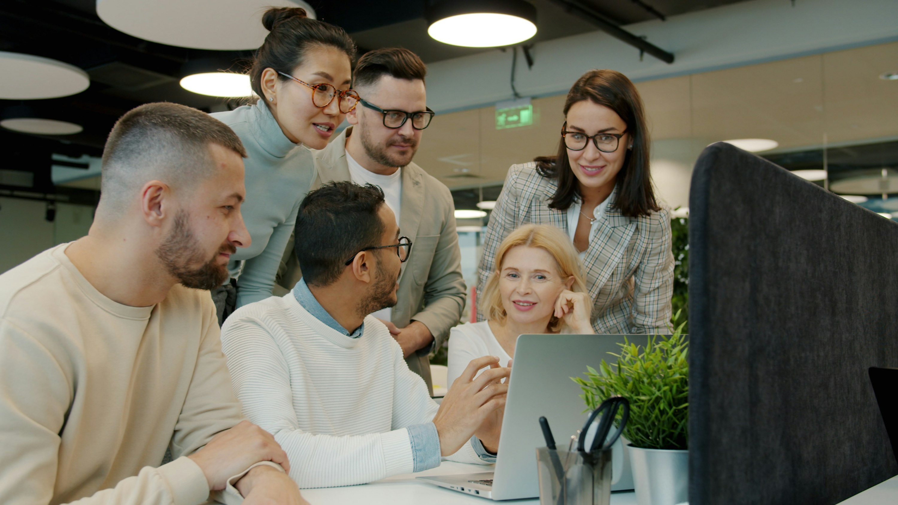 Consulting conversation about process optimisation and digitalisation